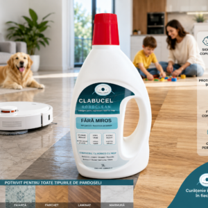 Detergent Clăbucel pentru aspirator robot cu Mop Universal compatibil cu orice Robot cu Mop 1000ml
